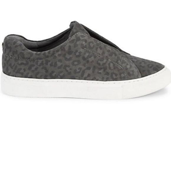 J/Slides Luv Leopard-print Suede Sneakers In Grey Leopard - Picture 1 of 7